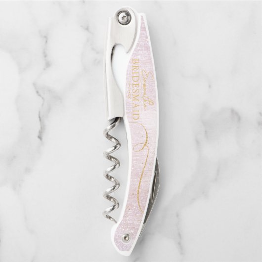 Tire-bouchon Fine Lines Gold Abstrait Mariage Mauve ID867 (Devant)