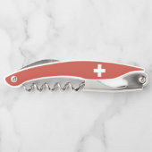 Tire-bouchon Flag of Switzerland - Suisse - Suisse - Svizzera (Dos)