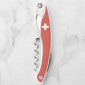 Tire-bouchon Flag of Switzerland - Suisse - Suisse - Svizzera (Devant)