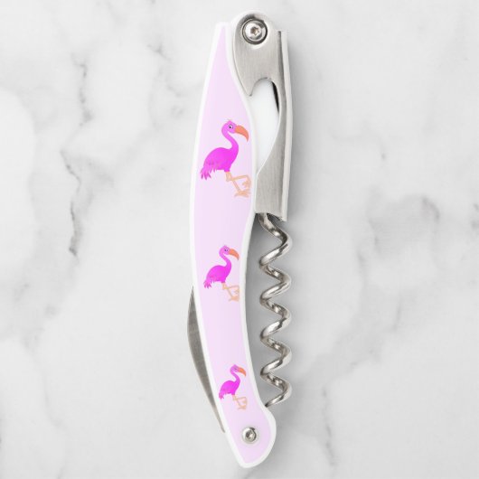 Tire-bouchon Flamants roses mignons - Joyeux (Dos)