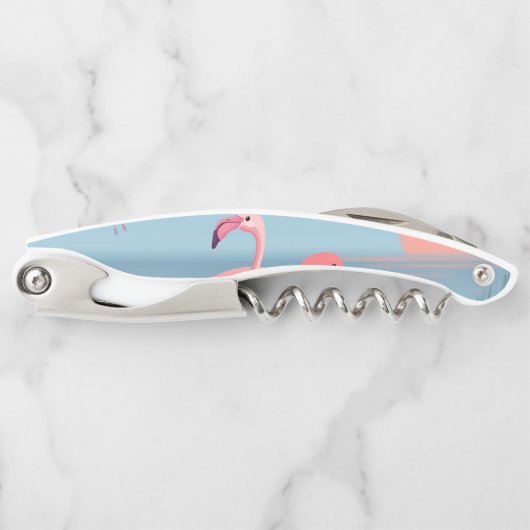 TIRE-BOUCHON FLAMANTS ROSES MOTIF 1 (Devant)