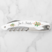 Tire-bouchon Fleur Et Ornements De Noël (Dos)