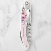 Tire-bouchon Fleurs aquarelles (Dos)