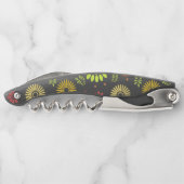 Tire-bouchon Fleurs d'automne colorées dans des tons chauds (Dos)