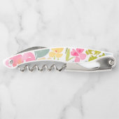 Tire-bouchon floral aux couleurs pastel (Dos)