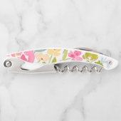 Tire-bouchon floral couleur pastel (Devant)