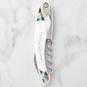 Tire-bouchon Floral Gras Pies Couples Monogramme (Dos)