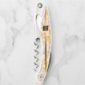 Tire-bouchon Floral sur le bois cadeau populaire (Devant)