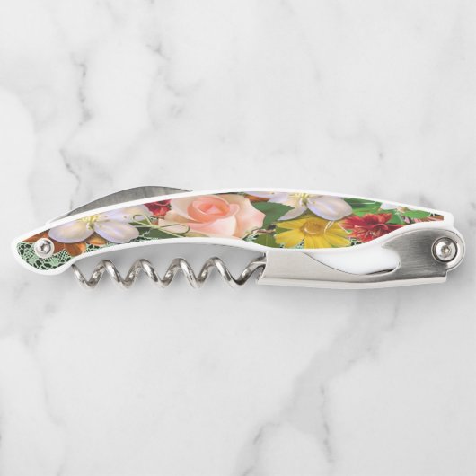 Tire-bouchon Flore d'ouverture de la bouteille de bouchon (Dos)