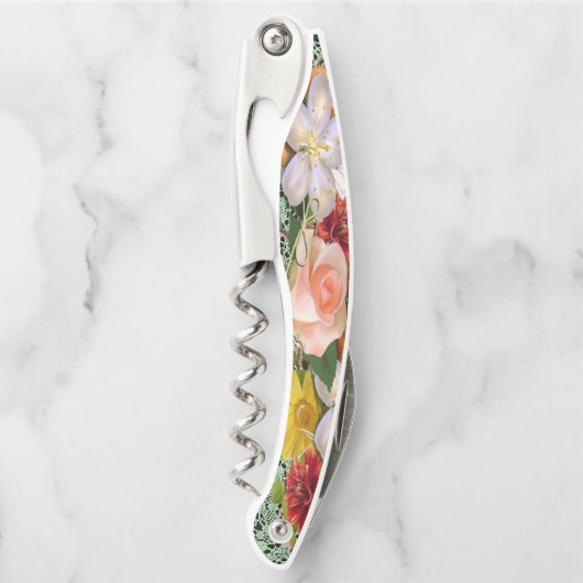 Tire-bouchon Flore d'ouverture de la bouteille de bouchon (Devant)