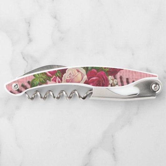 Tire-bouchon Flore d'ouverture de la bouteille de bouchon (Dos)