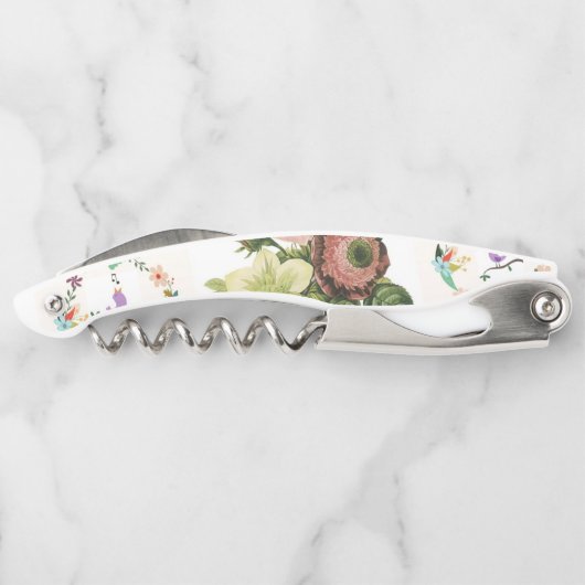 Tire-bouchon Flore d'ouverture de la bouteille de bouchon (Dos)