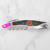 Tire-bouchon Flore d'ouverture de la bouteille de bouchon (Dos)