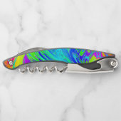 Tire-bouchon Fluide Arc-en-ciel Abstraits de peinture (Dos)