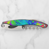 Tire-bouchon Fluide Arc-en-ciel Abstraits de peinture (Devant)