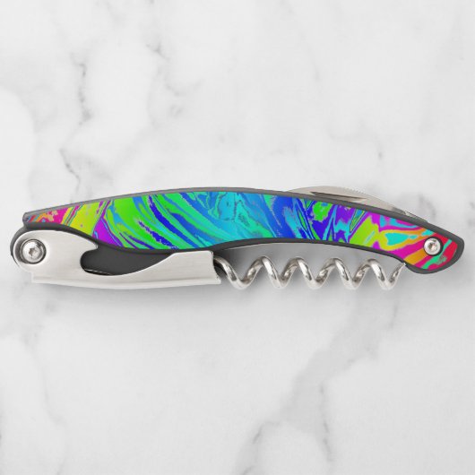 Tire-bouchon Fluide Arc-en-ciel Abstraits de peinture (Devant)