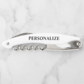 Tire-bouchon Frontière grecque-clé personnalisée pliable (Dos)