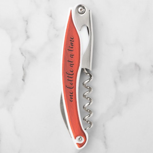 Tire-bouchon Funny Rouge Vin à bouchon à bouchon (Dos)