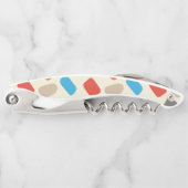 Tire-bouchon Galets multicolores en Arrière - plan blanc (Devant)