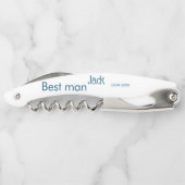 Tire-bouchon garçon d'honneur témoin ajouter nom texte enterrem (Dos)