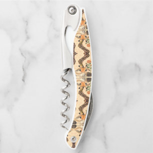 Tire-bouchon Giraffe romantique avec vis à vis Rose Waiter