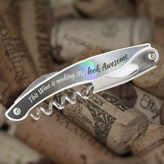 Tire-bouchon Glam Wine Lover me fait paraître super drôle