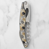 Tire-bouchon Gold Silver Black Balloons New Year Celebration (Dos)