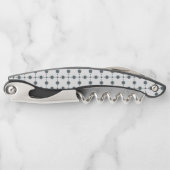 Tire-bouchon Gray Polka Dots, Polka Dot Pattern, Dots (Devant)