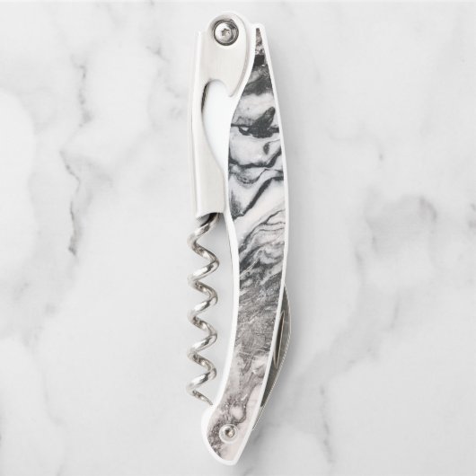 Tire-bouchon Gris et Marbre blanc (Devant)