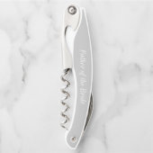 Tire-bouchon Gris Mariage personnalisé Père de la mariée (Devant)