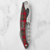 Tire-bouchon Groomsman sur mesure Plaid Clan Stewart Red Tartan (Dos)