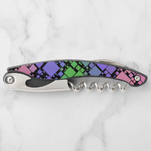 Tire-bouchon Groovy Boho Rétro Mod Géométrique Fierté Trigender