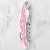 Tire-bouchon Health Text Multi Language Waiter's Corkvis (Dos)