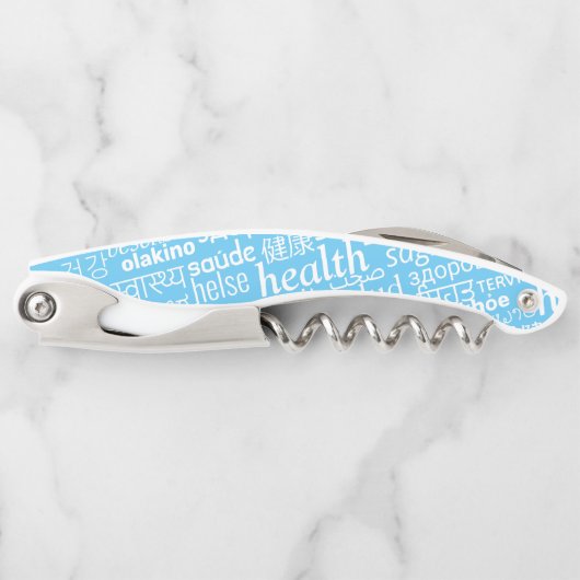 Tire-bouchon Health Text Multi Language Waiter's Corkvis (Devant)