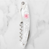 Tire-bouchon Hibiscus & dentelle PINK (Devant)