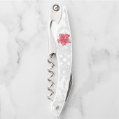 Tire-bouchon Hibiscus & dentelle RED (Devant)