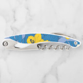 Tire-bouchon Hibiscus fleurs et feuilles (Devant)