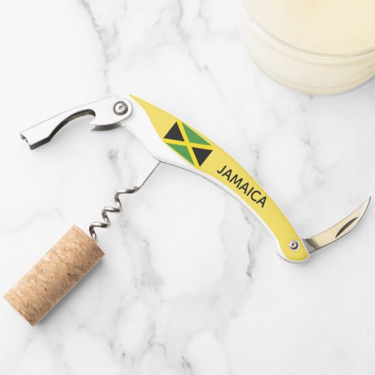 Tire-bouchon Île des Caraïbes de voyage jamaïcain de drapeau de (Devant)