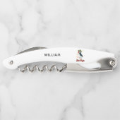 Tire-bouchon Illustration de macareux Stud personnalisé (Dos)