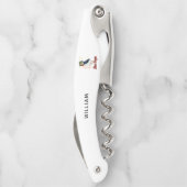 Tire-bouchon Illustration de macareux Stud personnalisée (Dos)