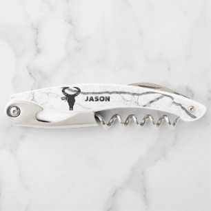 Tire-bouchon Illustration du crâne taureau