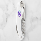 Tire-bouchon Infinity with purple feather (Dos)