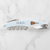 Tire-bouchon Instrument musical Acoustic Guitar Blue (Dos)