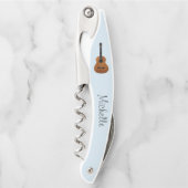 Tire-bouchon Instrument musical Acoustic Guitar Blue (Devant)