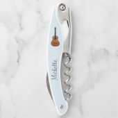 Tire-bouchon Instrument musical Acoustic Guitar Blue (Dos)