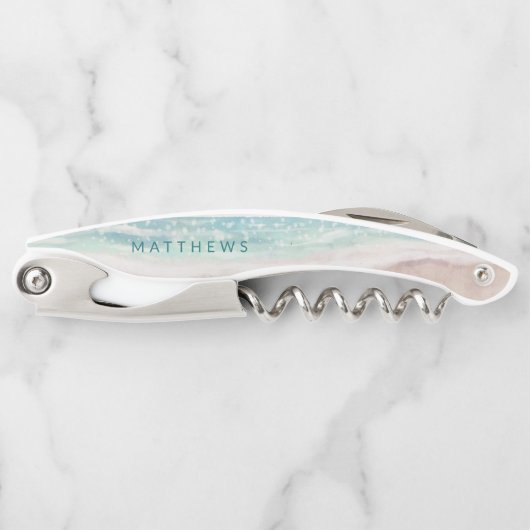 Tire-bouchon Island Breeze Peint Mariage de la scène de plage M (Devant)