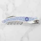 Tire-bouchon Japonais Nami Wave Motif et Monogramme (Dos)