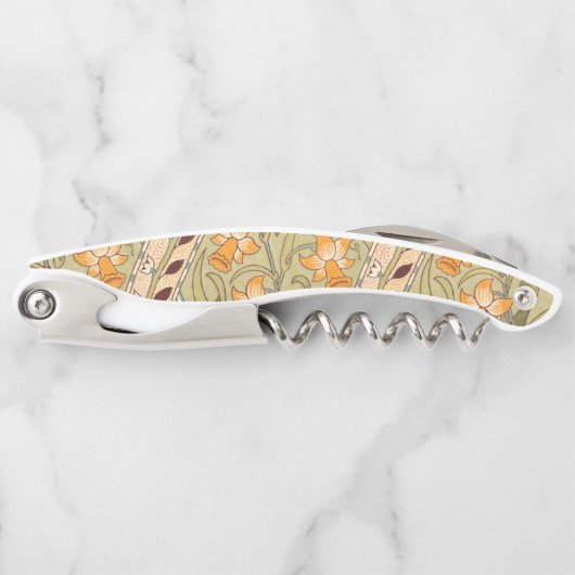 Tire-bouchon Jardin de jonquilles de William Morris Fleur Class (Devant)