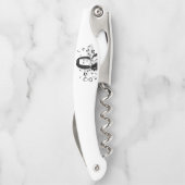 Tire-bouchon Johann Sebastian Bach Portrait et buste avec notes (Dos)