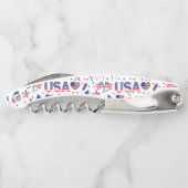 Tire-bouchon Joyeux 4 juillet Red Blue Cute Party (Dos)